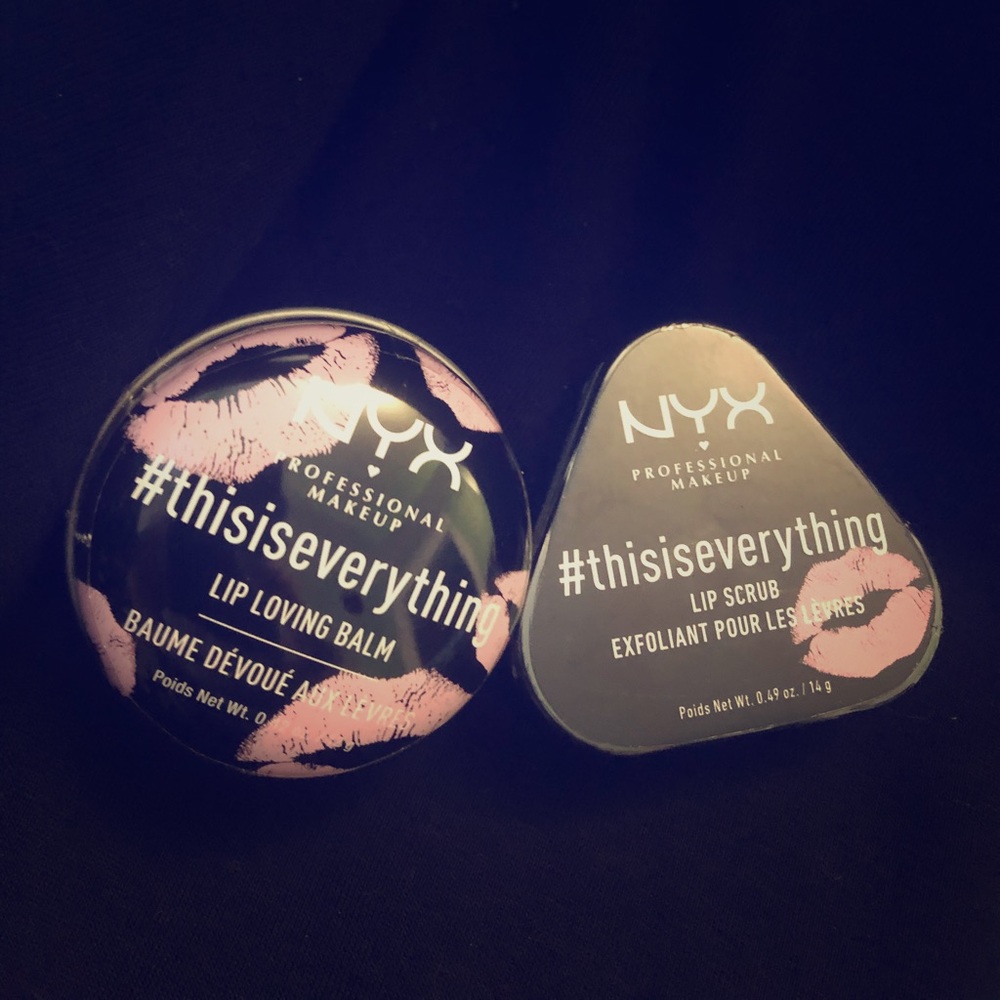 NYX Professional Makeup lip balm + lip scrub
